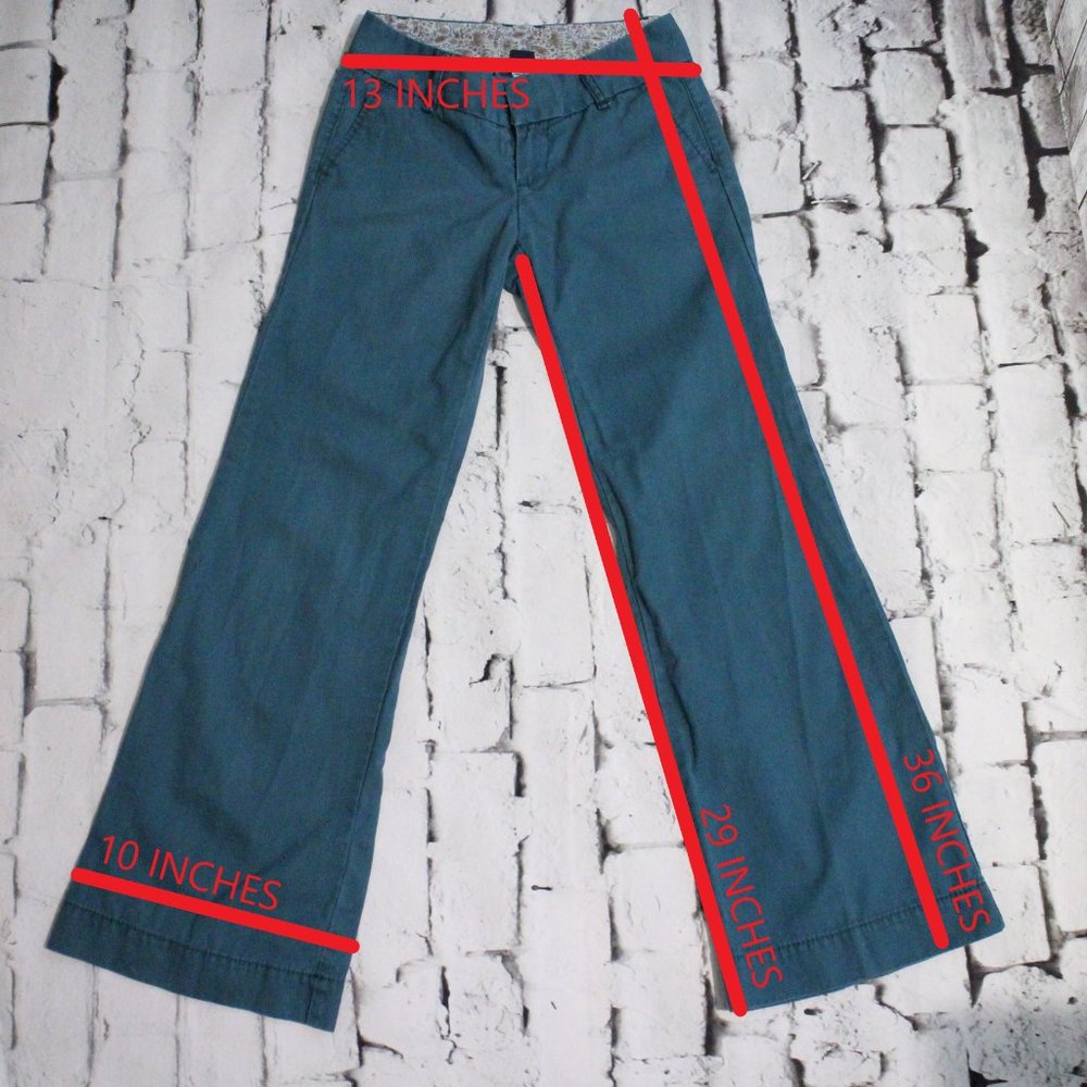 GAP PANTS, SIZE 0 REGULAR, EMERALD GREEN - Picture 6 of 6